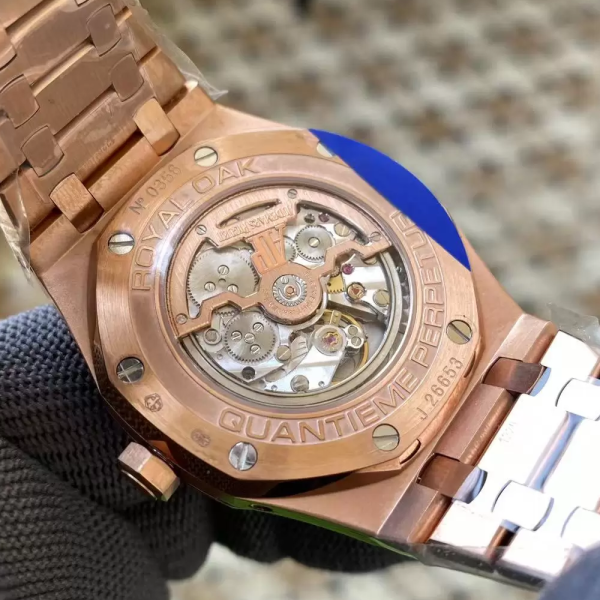 APS공장 오데마피게 로얄오크 퍼페츄얼 캘린더 화이트 다이얼 RG 금통 41mm 26574