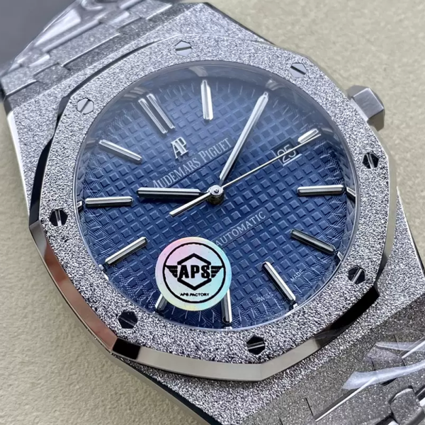 APS공장 오데마피게 로얄오크 프로스티드 청판 다이얼 SS 브레이슬릿 41mm V3 15410