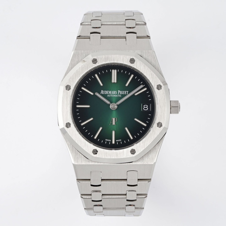ZF공장 오데마피게 로얄오크 점보 엑스트라씬 그린 다이얼 SS 브레이슬릿 39mm (50주년 기념) 16202