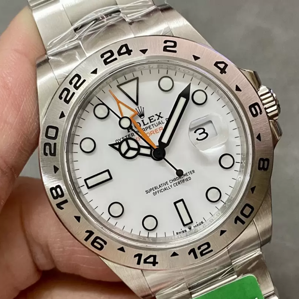 C+공장 롤렉스 익스플로러 II 화이트 다이얼 SS 브레이슬릿 42mm 226570