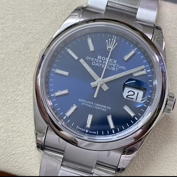 VS공장 롤렉스 데이저스트 청판 다이얼 스무스 베젤 오이스터 36mm 126200