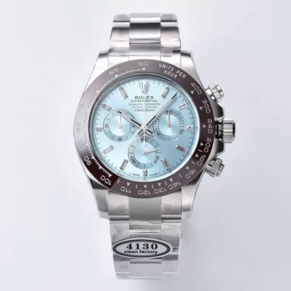 클린공장 롤렉스 데이토나 크로노그래프 아이스블루 다이얼 크리스탈 인덱스 SS 브레이슬릿 40mm 116506