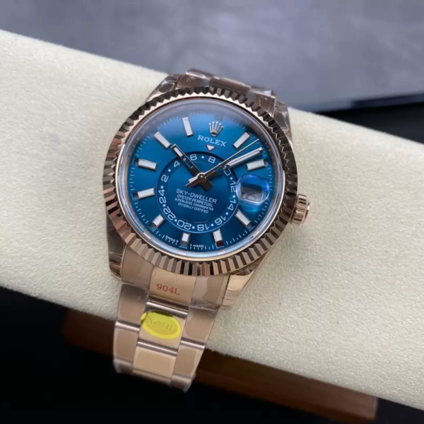 TW공장 롤렉스 스카이드웰러 청판 다이얼 오이스터 로즈골드 금통 42mm 336935