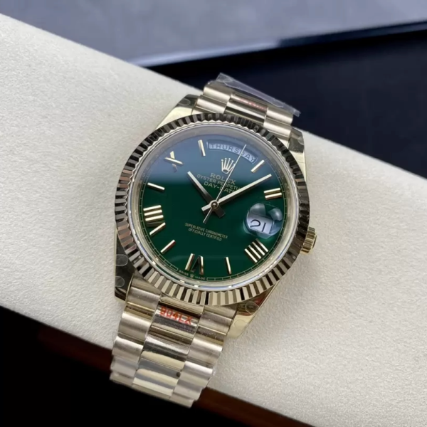 GM공장 롤렉스 데이데이트 녹판 로만 다이얼 YG 금통 40mm V3(텅스텐 헤비 버전) 228238