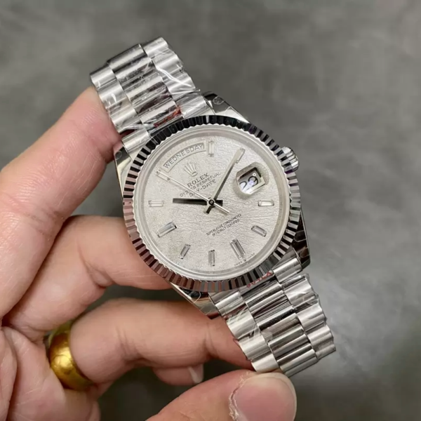 GM공장 롤렉스 데이데이트 운석 다이얼 바게트다이아 40mm V3(텅스텐 헤비 버전) 228239