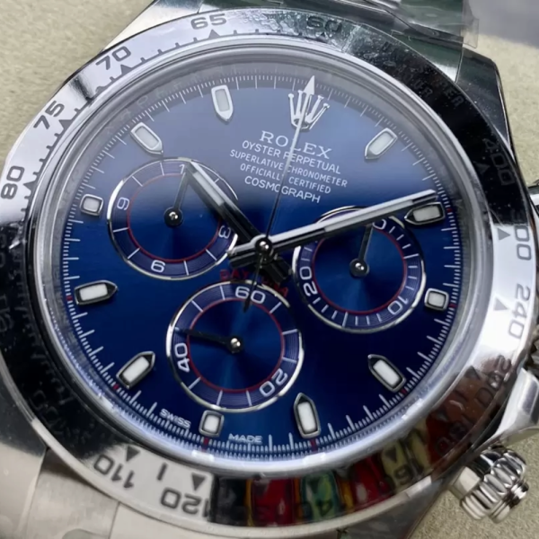 클린공장 롤렉스 데이토나 크로노그래프 청판 다이얼 바인덱스 SS 브레이슬릿 40mm 116509