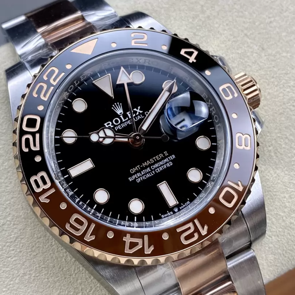 C+공장 롤렉스 GMT 마스터2 루트비어 콤비 검판 40mm m126711chnr