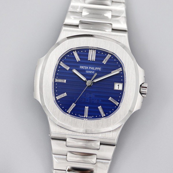 3K공장 파텍필립 노틸러스 청판 다이얼 SS브레이슬릿 40주년 한정판 40mm 5711