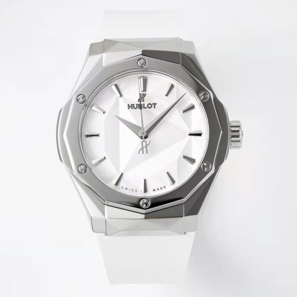APS공장 위블로 클래식 퓨전 올린스키 화이트 다이얼 실버 화이트 러버밴드 40mm 550.NS.2200.RW.ORL20