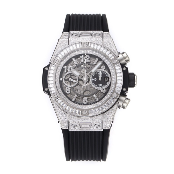 BBF공장 위블로 빅뱅 유니코 바게트 풀다이아 티타늄 러버 스트랩 44mm 421.NX.1170.RX.0904