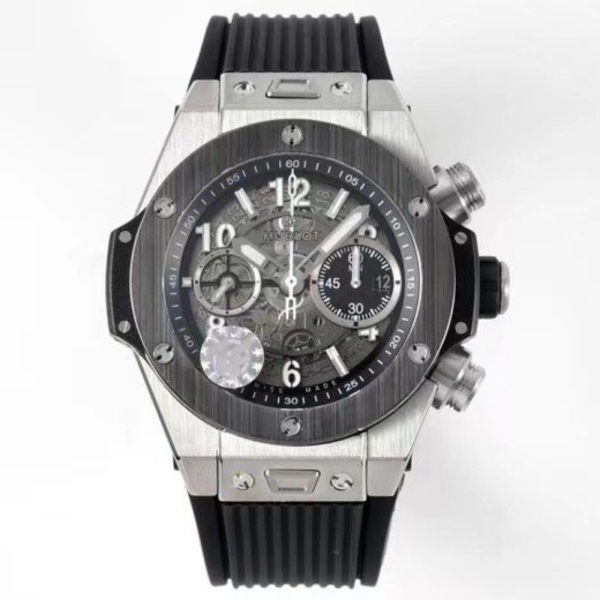 BBF공장 위블로 빅뱅 유니코 티타늄 블랙 러버 스트랩 44mm 421.NM.1170.RX