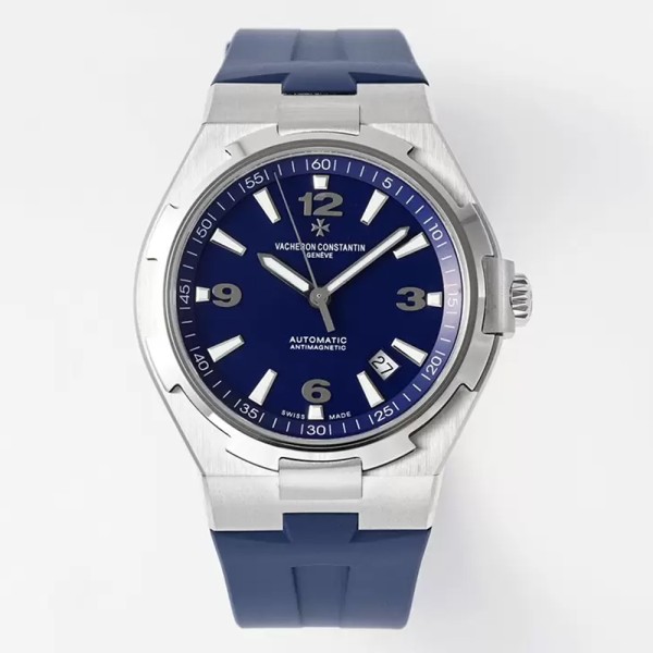 PPF공장 바쉐론 콘스탄틴 오버시즈 블루 다이얼 러버 스트랩 42mm 47040/B01A-9094