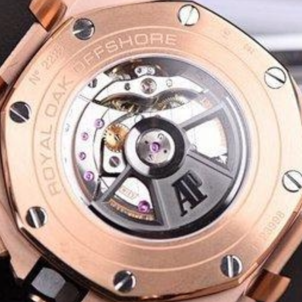 JF공장 오데마피게 로얄오크 오프쇼어 블랙/화이트 다이얼 로즈골드 블랙 러버스트랩 44mm 26401RO