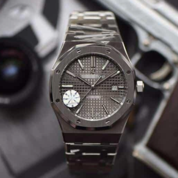 JF공장 오데마피게 로얄오크 그레이 다이얼 스틸 SS 브레이슬릿 50주년 한정판 V5 41mm 15400ST