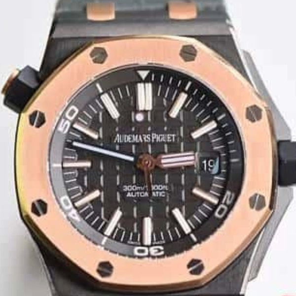 JF공장 오데마피게 로얄오크 오프쇼어 다이버 블랙 다이얼 로즈골드 리미티드 에디션 42mm 15709