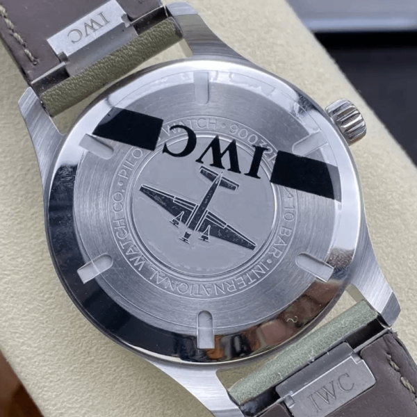 M+공장 IWC 파일럿 워치 오토매틱 마크 20 가죽 스트랩 40mm IW328205