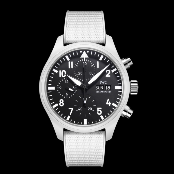 TW공장 IWC 파일럿 크로노그래프 탑건 블랙 다이얼 레이크 타호 스페셜 에디션 44mm IW389105