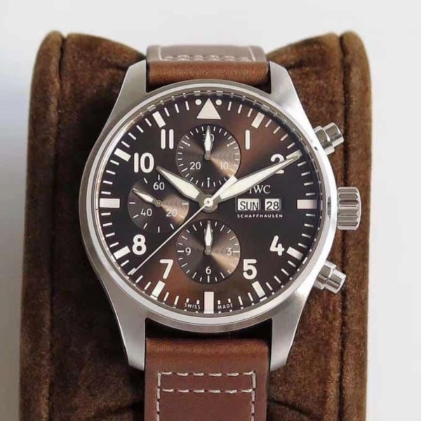 ZF공장 IWC 파일럿 크로노그래프 어린왕자 스페셜 에디션 레더 스트랩 43mm IW377713