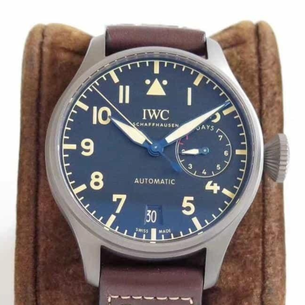 ZF공장 IWC 빅 파일럿 헤리티지 티타늄 레더 스트랩 46mm IW501004