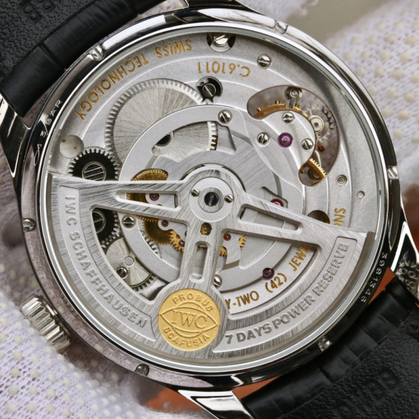 ZF공장 IWC 포르투기저 투르비옹 화이트 다이얼 레더 스트랩 44mm IW5463