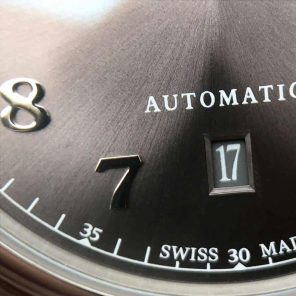 TW공장 IWC 다빈치 스틸 그레이 다이얼 레더 스트랩 40mm IW356602