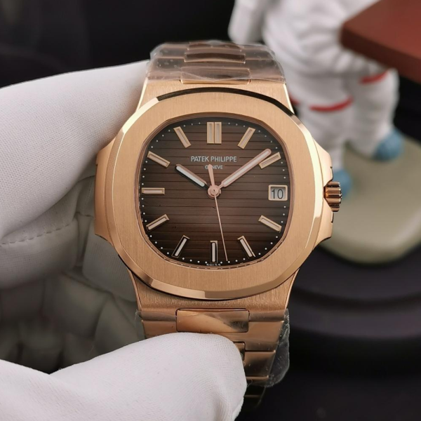 3K공장 파텍필립 노틸러스 브라운 다이얼 로즈골드 금통 40mm 5711