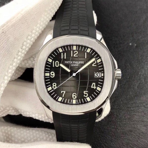 ZF공장 파텍필립 아쿠아넛 검판 다이얼 SS 러버밴드 40mm 5167