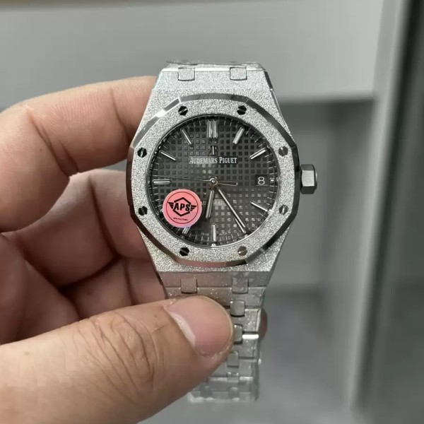 APS공장 오데마피게 로얄오크 프로스티드 그레이 다이얼 스틸 SS 브레이슬릿 37mm 15454BC