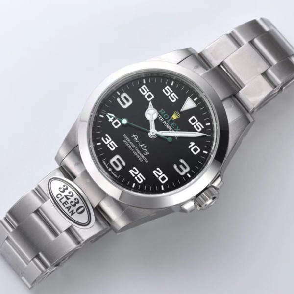 클린공장 롤렉스 에어킹 검판 다이얼 SS 브레이슬릿 40mm 116900
