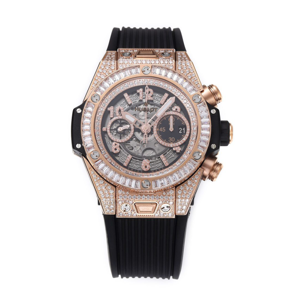 BBF공장 위블로 빅뱅 유니코 티타늄 로즈골드 풀다이아 세팅 44mm 421.OX.1180.RX.0904