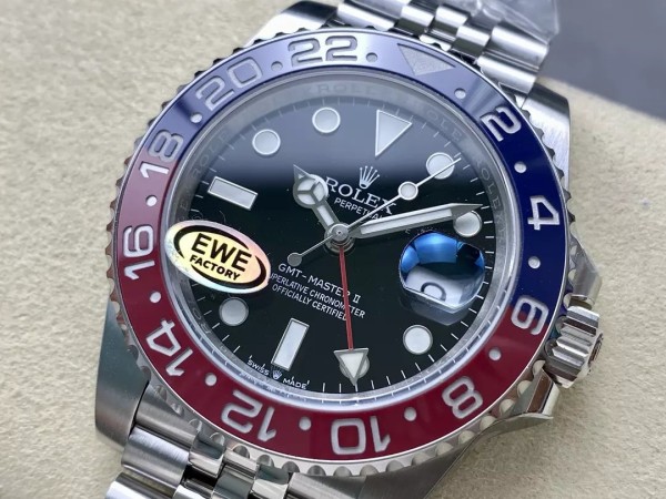 EWE공장 롤렉스 GMT 마스터2 펩시걸 쥬빌레 브레이슬릿 40mm 126710 BLRO