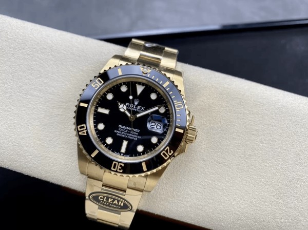 클린공장 롤렉스 신형 서브마리너 검판 YG 금통 41mm 126618 LN