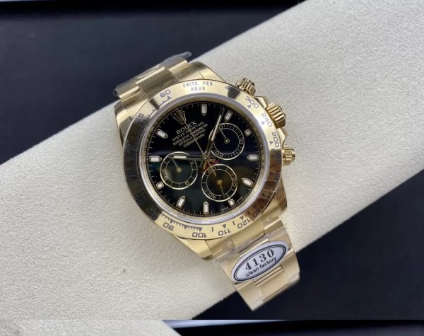 클린공장 롤렉스 데이토나 크로노그래프 블랙 다이얼 바인덱스 YG 금통 40mm 116508