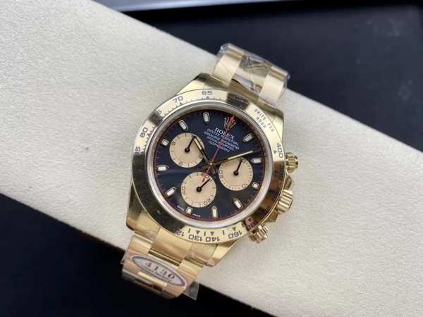 클린공장 롤렉스 데이토나 크로노그래프 블랙 다이얼 바인덱스 YG 금통 40mm 116508