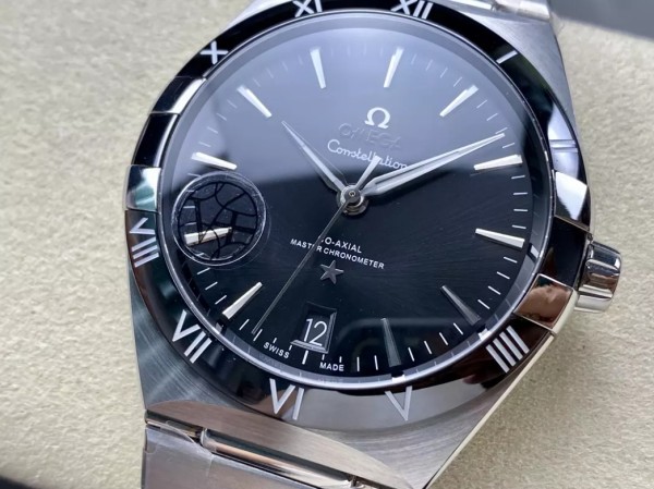 V+공장 오메가 컨스텔레이션 41mm 블랙 다이얼, SS 브레이슬릿