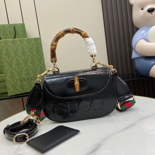 구찌 Gucci Bamboo 1947 스몰 여성용 크로스백 토트백 675797