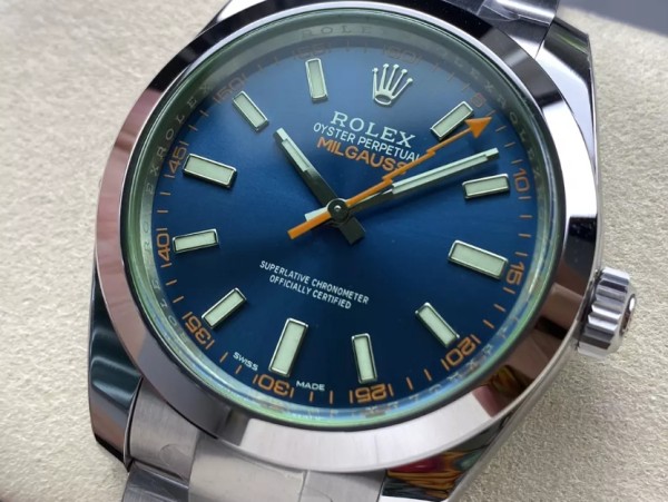 VS공장 롤렉스 밀가우스 청판 다이얼 SS 브레이슬릿 40mm 116400
