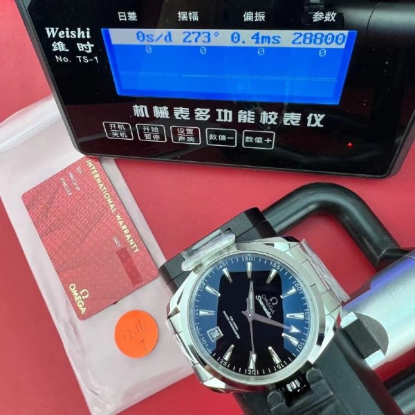 [국내배송] VS 오메가 아쿠아테라 블랙 래커 41mm QC완료